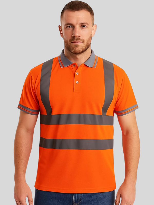 Hi Vis Short Sleeve Polo Shirt