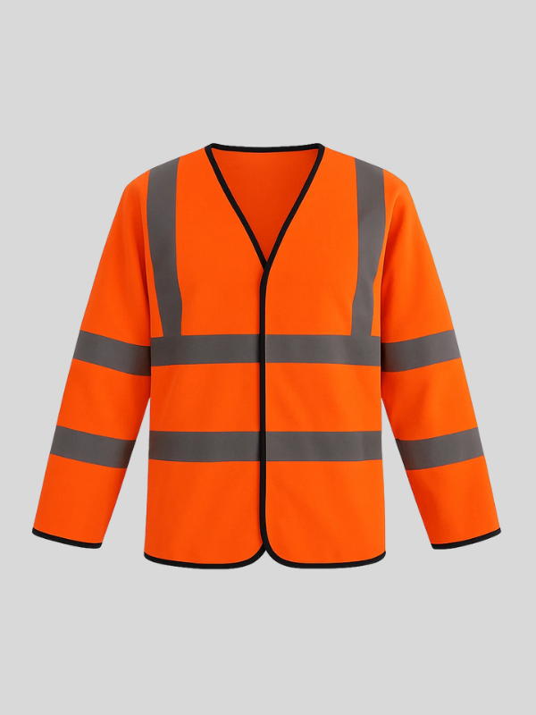 Hi Vis Jerkin Long Sleeve Safety Vest Class 3