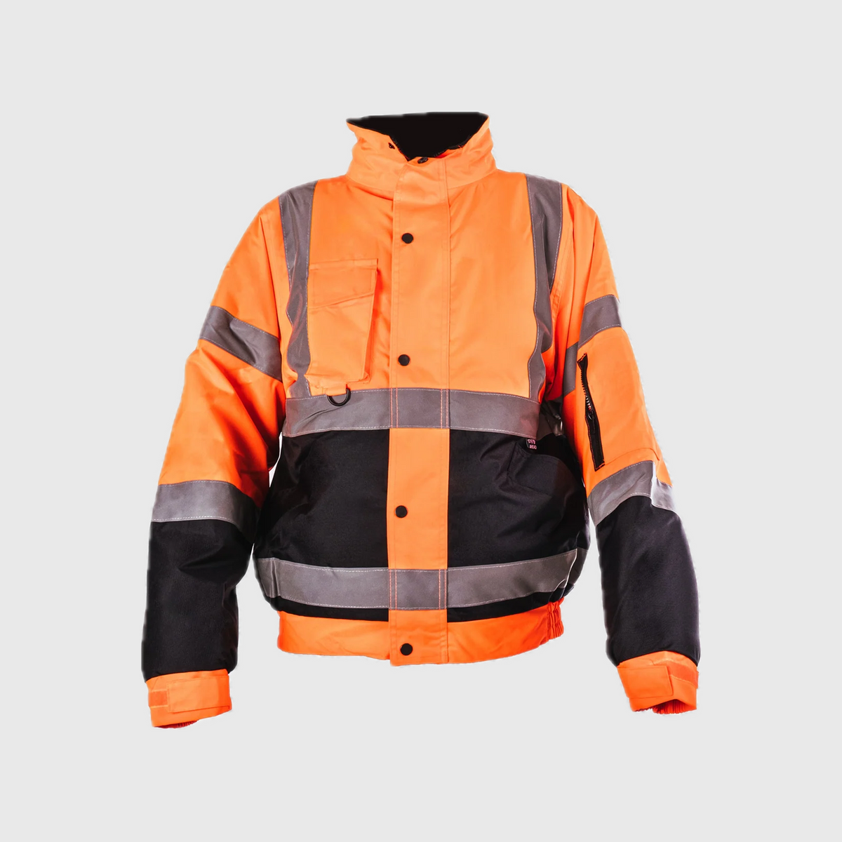 Custom Print Step Ahead Hi VisibilityTwo Tone Bomber Jacket