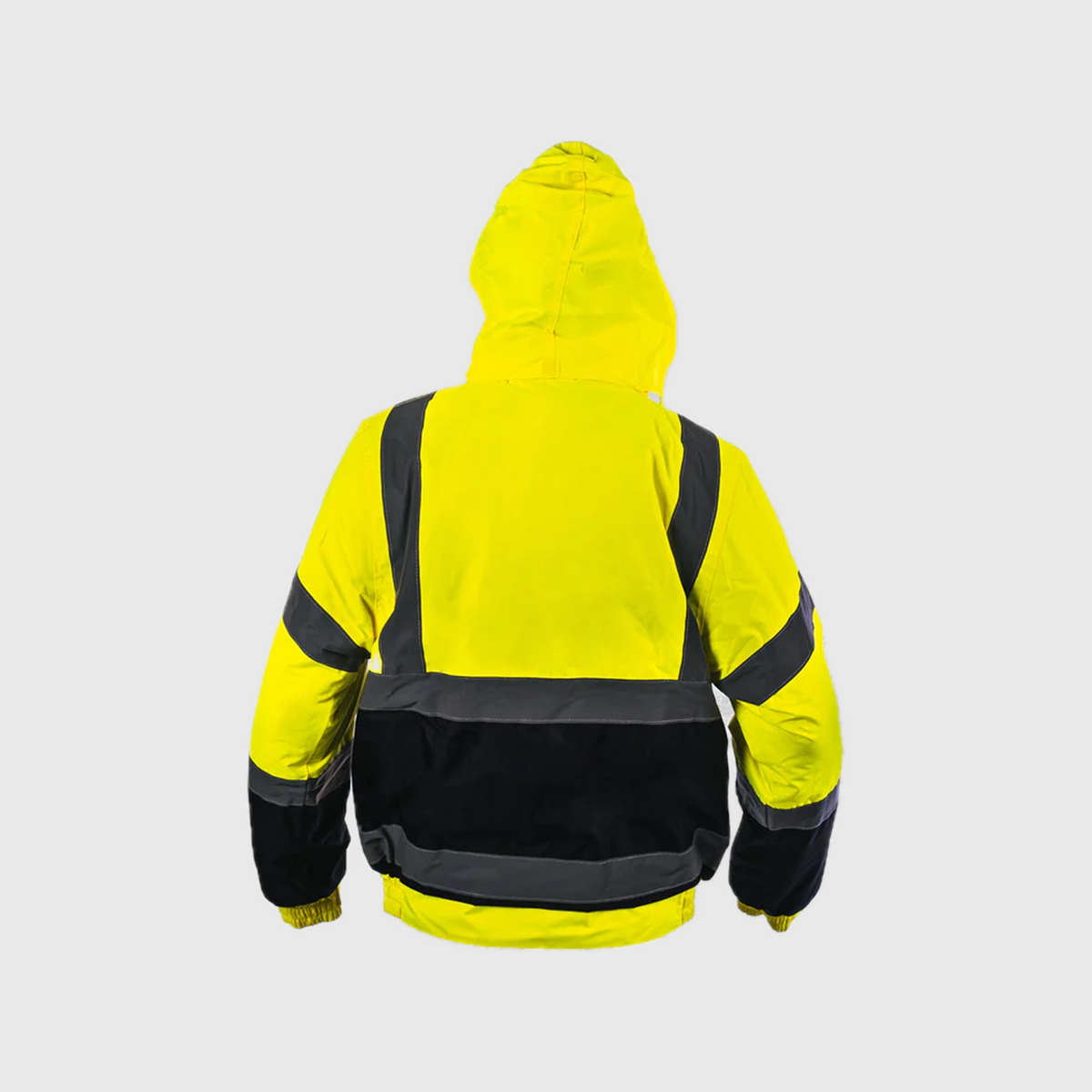 Step Ahead Hi Visibility Orange/Navy Two Tone Bomber Jacket