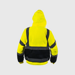 Step Ahead Hi Visibility Orange/Navy Two Tone Bomber Jacket