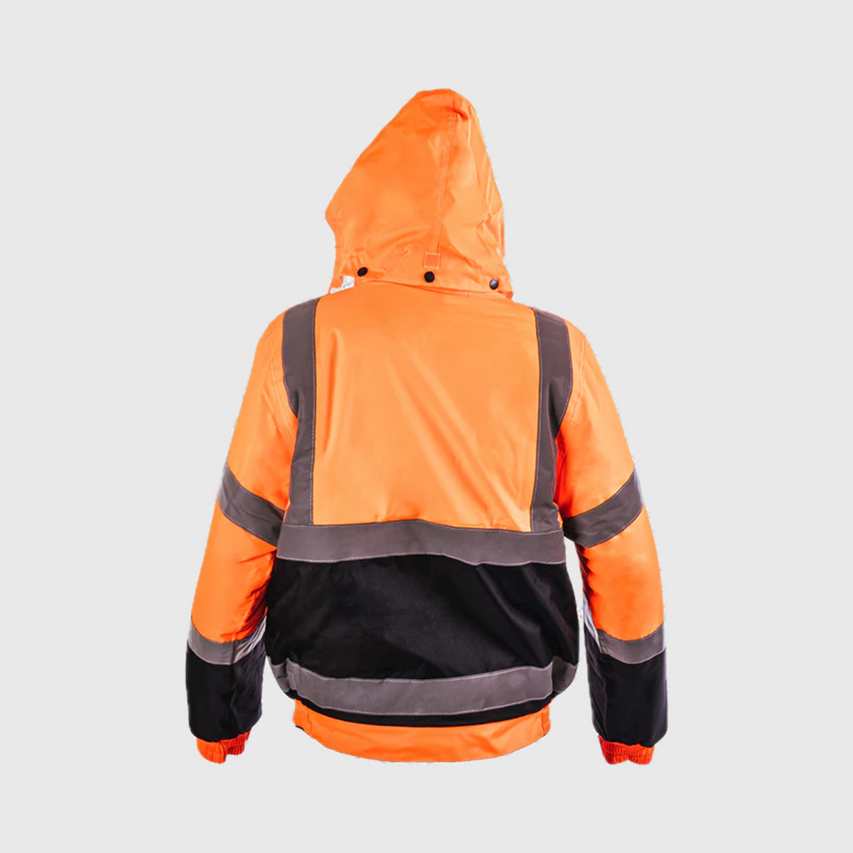 Step Ahead Hi Visibility Orange/Navy Two Tone Bomber Jacket