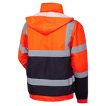 Supertouch Hi Vis Orange 2 Tone Bomber Jacket