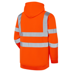 Supertouch Hi Vis Orange Hooded Sweatshirt