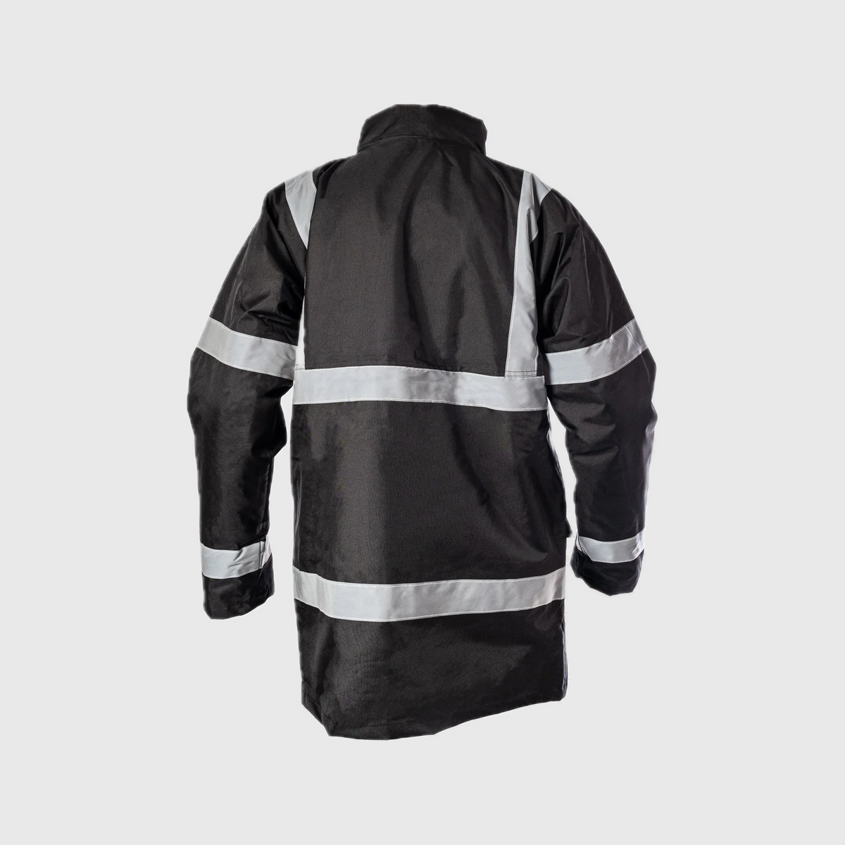 Step Ahead Hi Visibility Black Parka Jacket