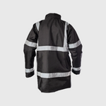 Step Ahead Hi Visibility Black Parka Jacket