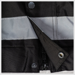 Custom Print Hi Visibility Black Bomber Jacket