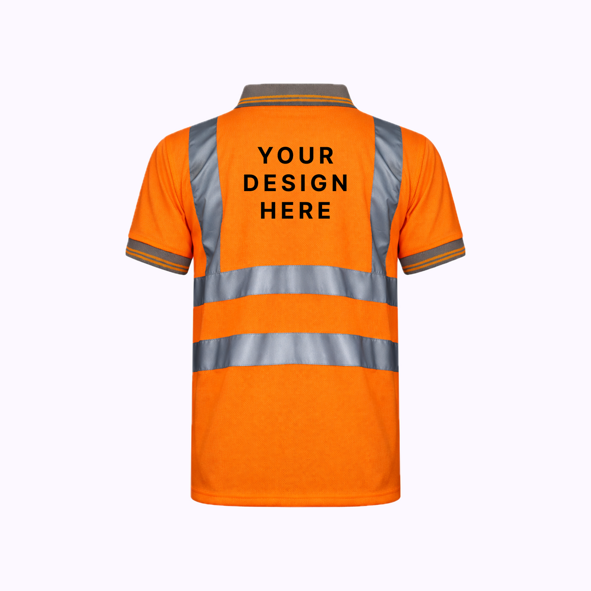 Custom Print Hi Vis Short Sleeve Polo Shirt