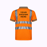 Custom Print Hi Vis Short Sleeve Polo Shirt