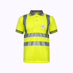 Custom Print Hi Vis Short Sleeve Polo Shirt