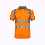 Custom Print Hi Vis Short Sleeve Polo Shirt