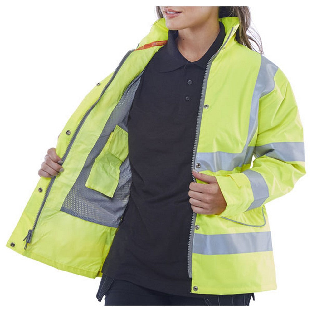 ladies hi viz construction jacket