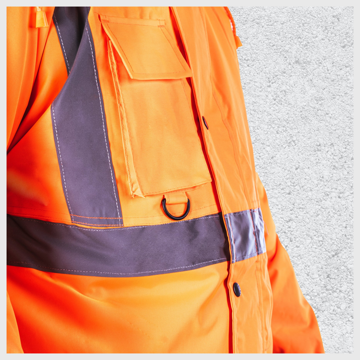 Custom Print Hi Visibility Two Tone Parka Jacket