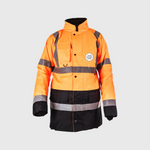 Custom Print Hi Visibility Two Tone Parka Jacket