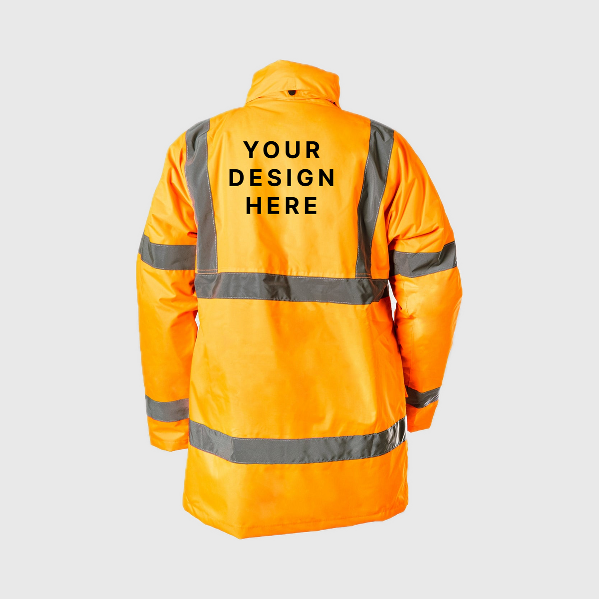 Custom Print Step Ahead Hi Visibility Parka Jacket