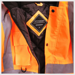 Custom Print Step Ahead Hi Visibility Parka Jacket