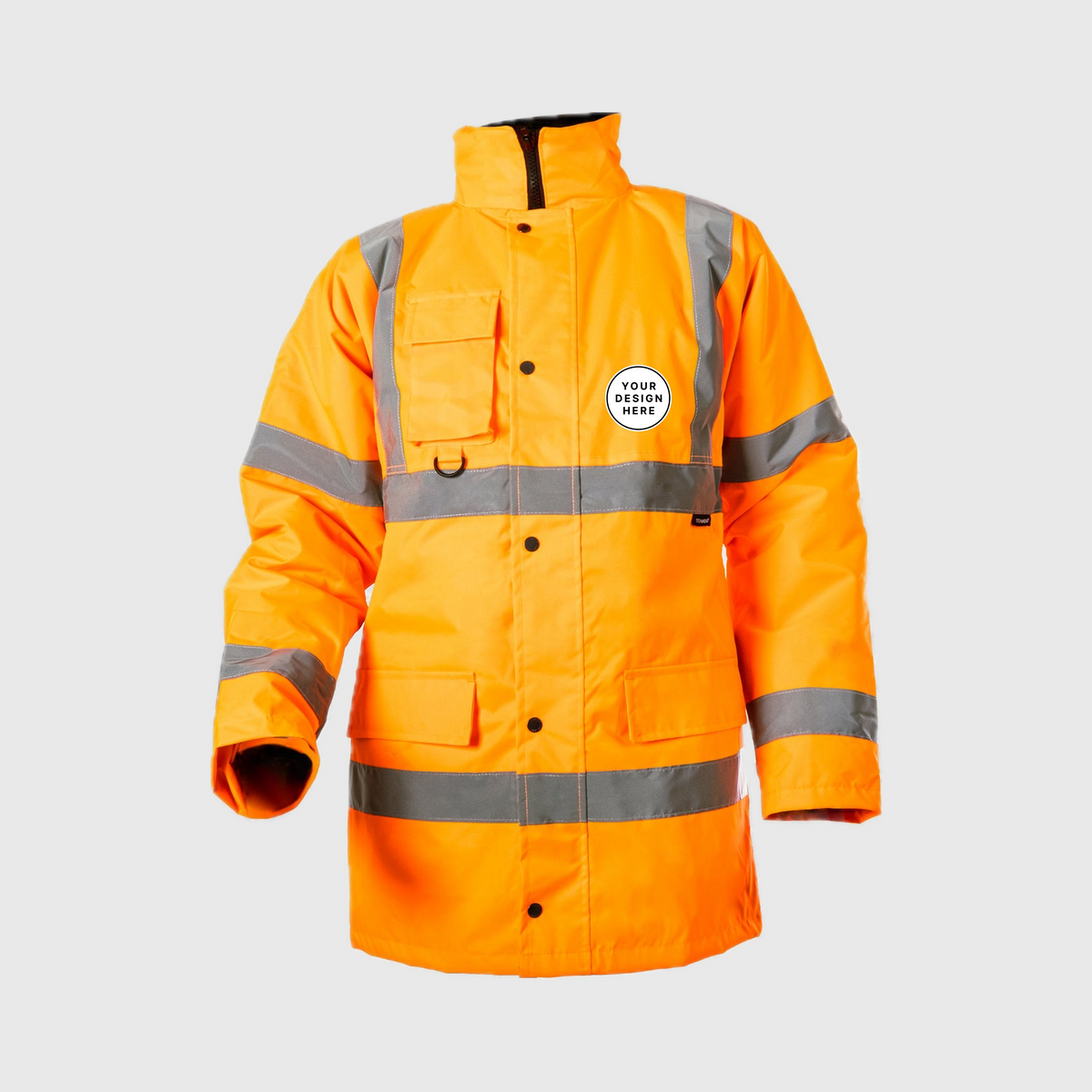 Custom Print Step Ahead Hi Visibility Parka Jacket