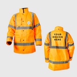 Custom Print Step Ahead Hi Visibility Parka Jacket