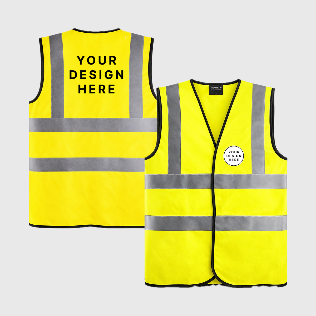 Custom Print Step Ahead Hi-Vis Safety Vest