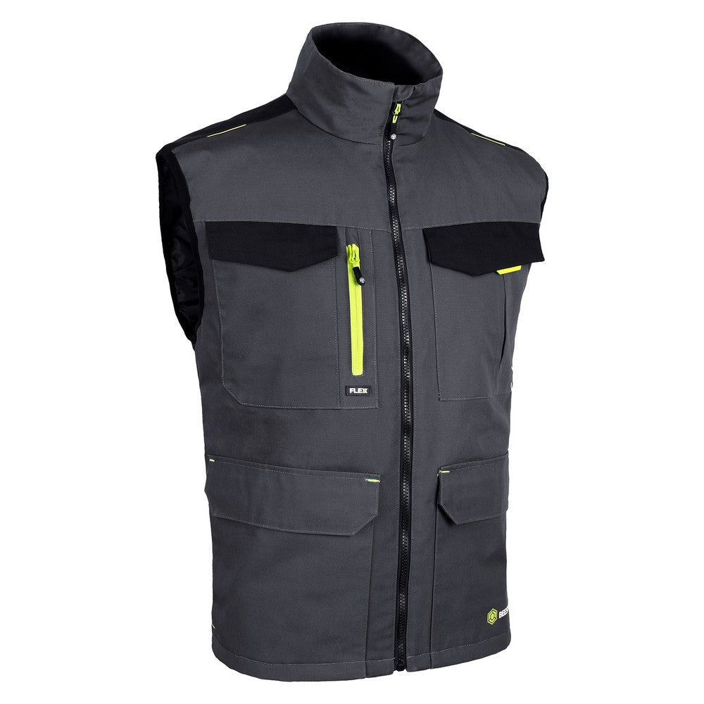 Flex Workwear Canvas 2 Tone Gilet Bodywarmer