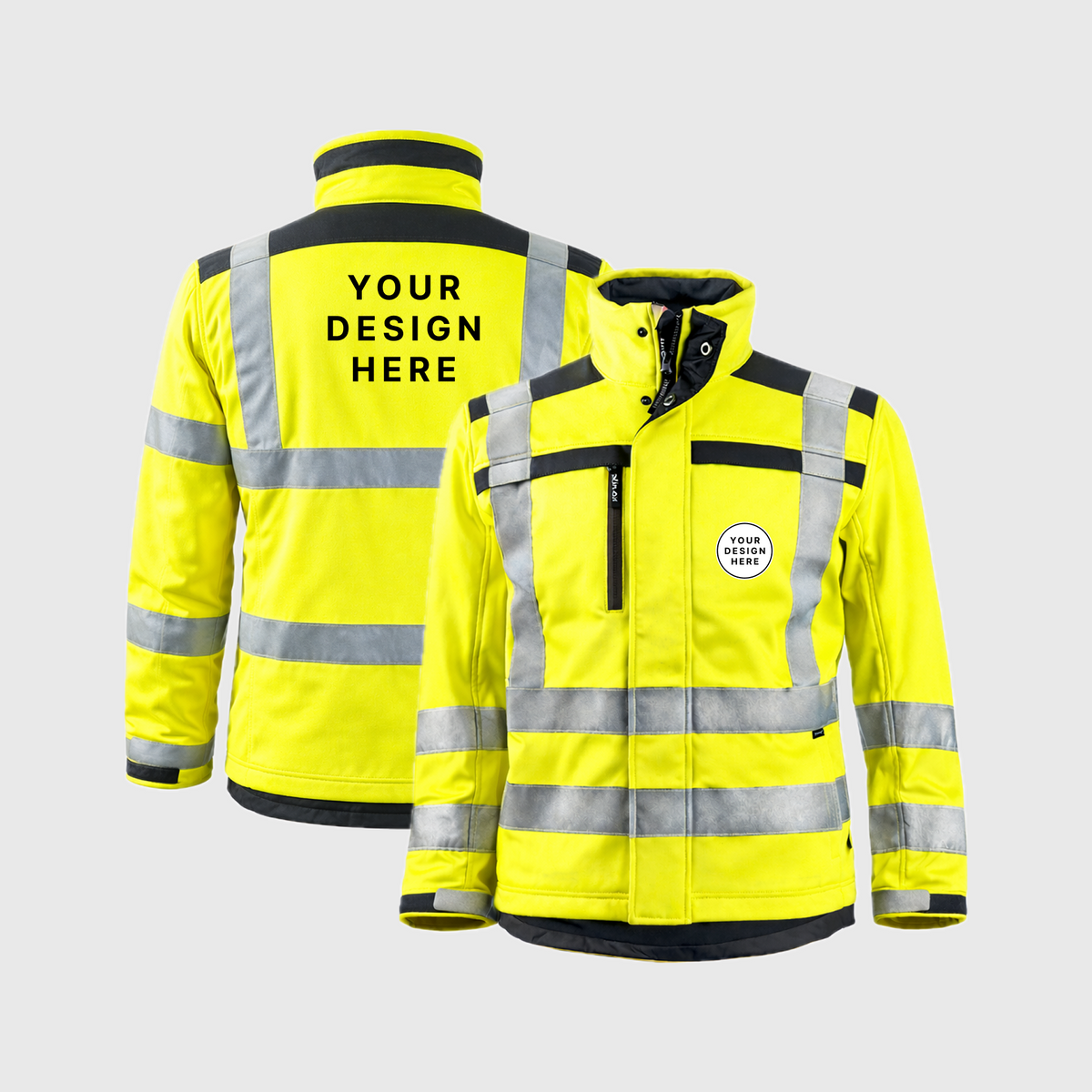 Custom Print Hi-VizSoft Shell Fleece Jacket