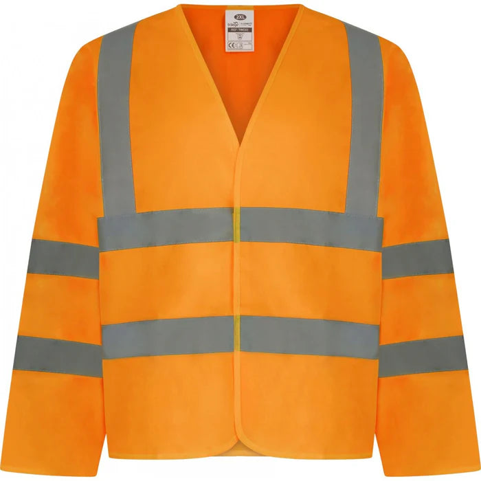 Step Ahead Hi-Viz Long Sleeved Jerkin Vest Class 3