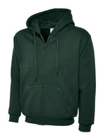 UC504 Adults Classic Full Zip Hooded Sweatshirt