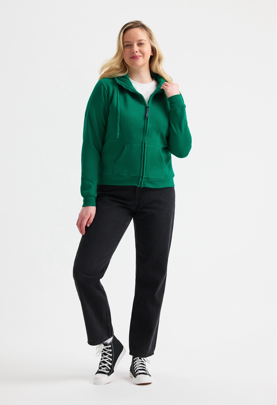 UC505 Ladies Classic Full Zip Hooded Sweatshirt