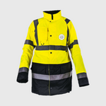 Custom Print Hi Visibility Two Tone Parka Jacket