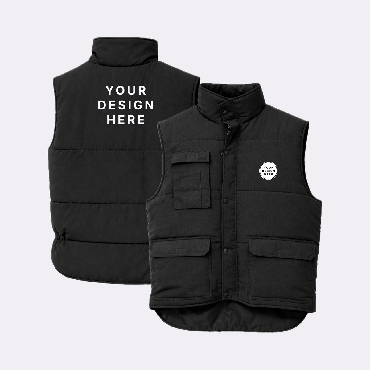 Custom Print Premium Multi Pockets Padded Bodywarmer Gillet Pioneer