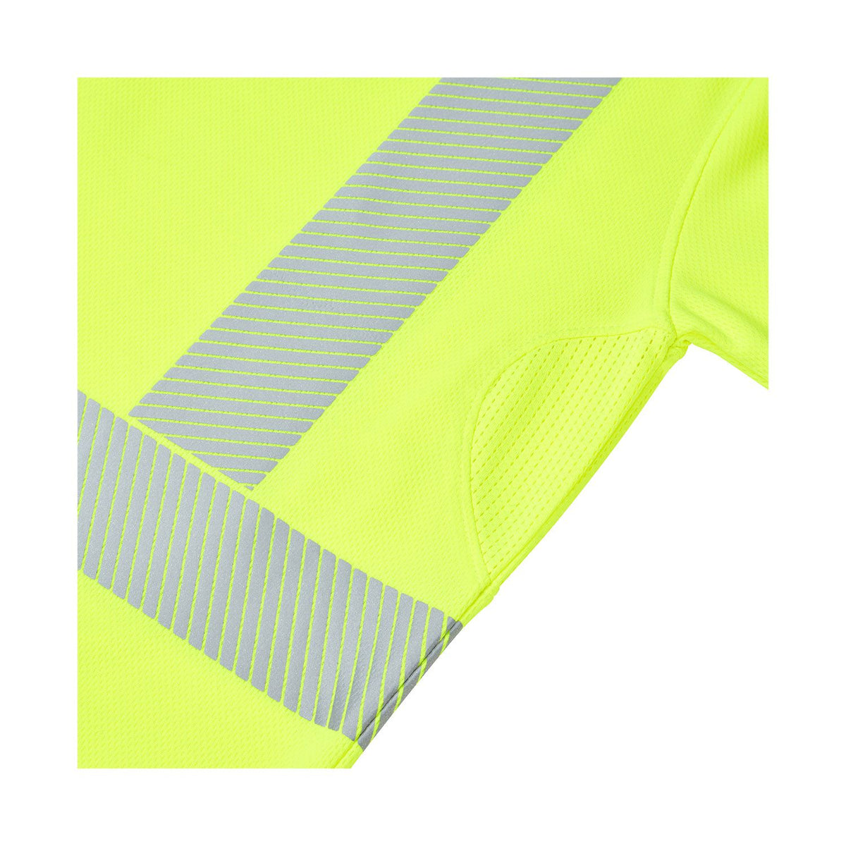 Essentials Hi-Vis Eco CoolMax Yellow Long Sleeve Polo