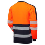 Essentials Hi-Vis Eco CottonCool 2-Tone Orange/Navy Sweatshirt