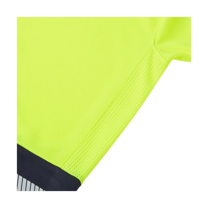 Essentials Hi Vis Eco CoolAir 2 Tone Yellow/Navy T-Shirt