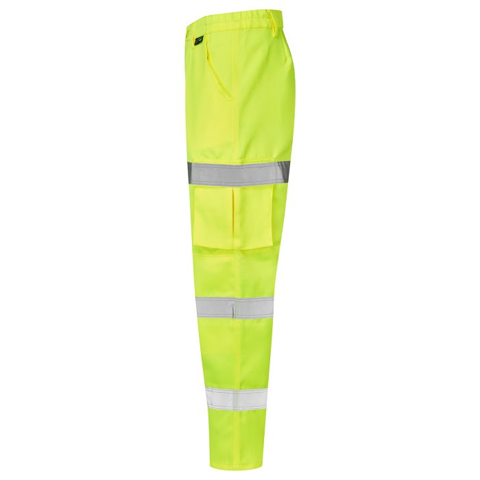 Supertouch Hi Vis Yellow 3 Band Combat Trousers