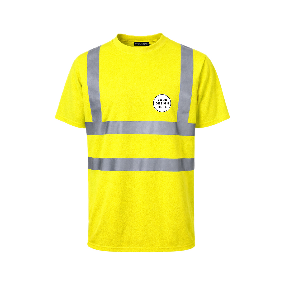 Custom Print Hi vis Premium Short Sleeve T-Shirt