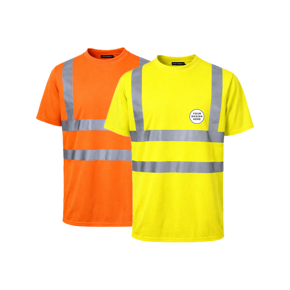 Custom Print Hi vis Premium Short Sleeve T-Shirt