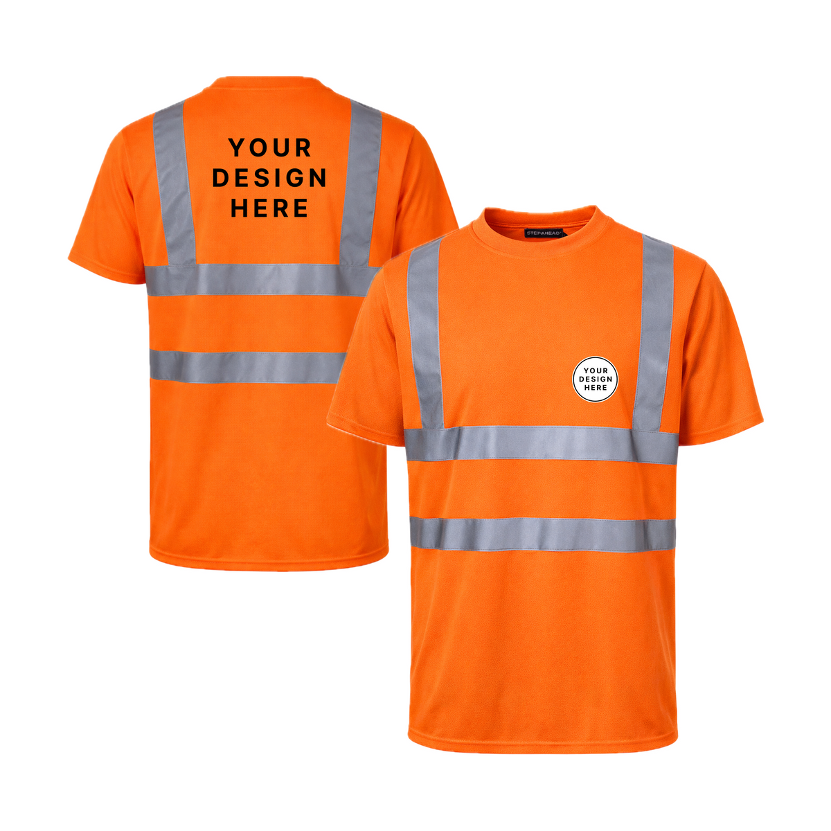 Custom Print Hi vis Premium Short Sleeve T-Shirt