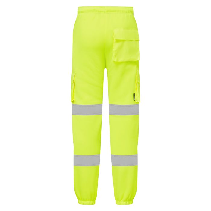 Supertouch Hi Vis Yellow 2 Tone Jogging Bottoms