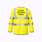 Custom Print Hi Vis Long Sleeve Safety Vest