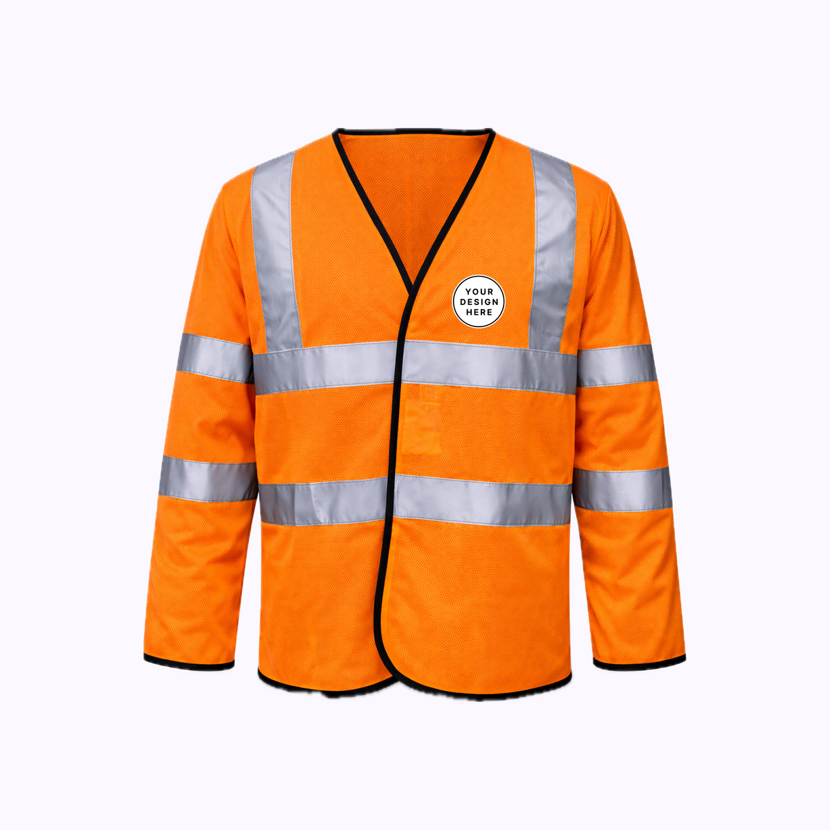 Custom Print Hi Vis Long Sleeve Safety Vest