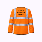 Custom Print Hi Vis Long Sleeve Safety Vest