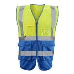Supertouch Hi Vis Yellow 2 Tone Executive Vest
