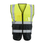 Supertouch Hi Vis Yellow 2 Tone Executive Vest