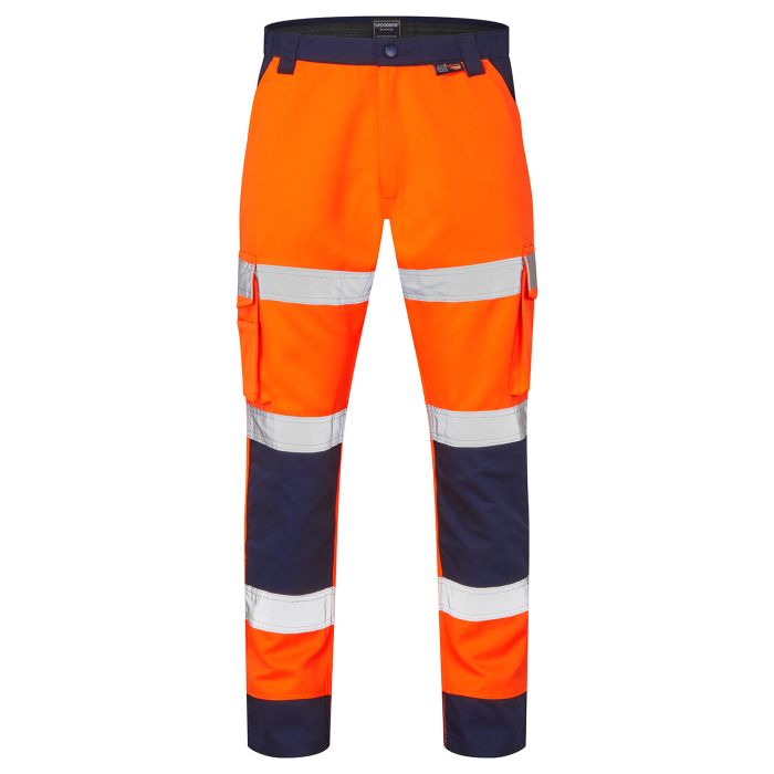 Supertouch Hi-Vis 2 Tone Orange Combat Trousers
