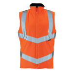 Ladies Anjali Hi-Viz orange Body Warmer Class 1/2 - High Visibility