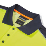 System Hi-Vis Eco Yellow CottonCool Long Sleeve Polo