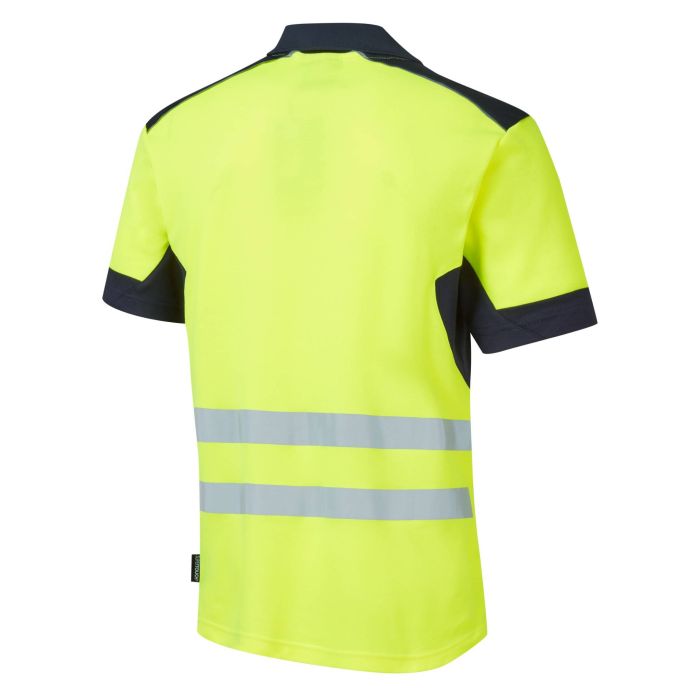 System Hi-Vis Eco Yellow CottonCool Short Sleeve Polo