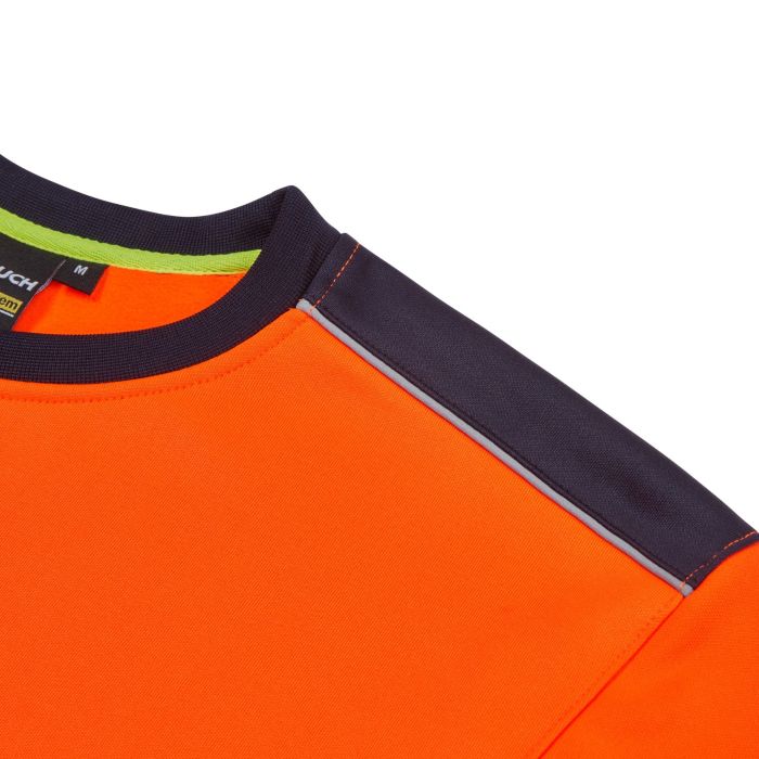 System Hi-Vis ECO Crew Neck Orange Sweatshirt