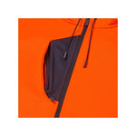 System Hi-Vis Eco Zip Thru Orange Hoodie