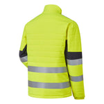 System Hi Vis Eco Two Tone Yellow Thermal Baffle Jacket